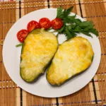 Baked Avocado with Chicken and Cheese